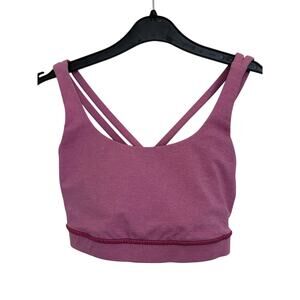 Lululemon Energy Sports Bra Size 6 Pink Yoga Pilates Gorpcore Athleisure